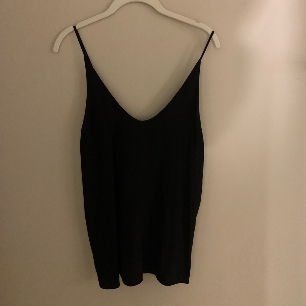 Black silk Tibi cami size 4